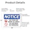 Signmission No Food Or Drink Allowed In, 18 in W x Rectangle, Aluminum OS-2PACK-NS-A-1218-L-14572 - alternate 2